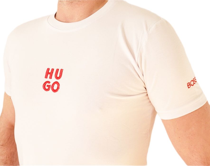 Koszulka T-Shirt męski Hugo Boss M-3XL  biała