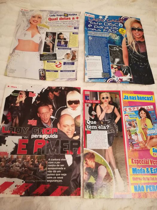 Páginas de Revistas e Recortes da Lady Gaga - Colecção