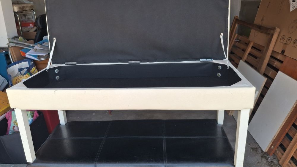 Banquetas com arrumação, em polipele