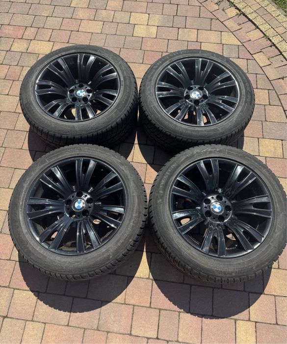 Kola , opony felgi BMW E70 r19 M pakiet czarne opony zimowe Vredesrein