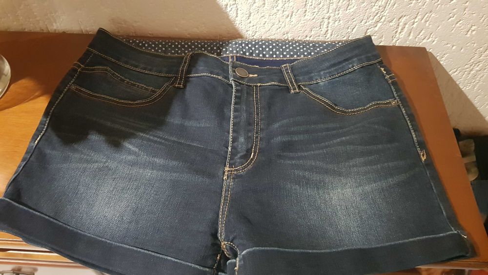 calções ganga senhora algodão e elastano. T44