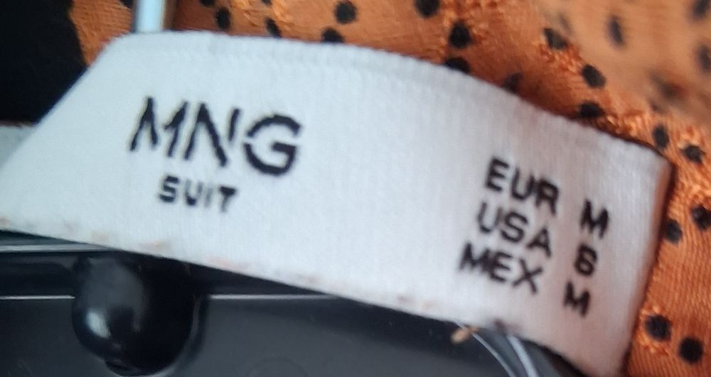 Vestido Mango, muito bom estado, algodão,  laranja, tamanho M