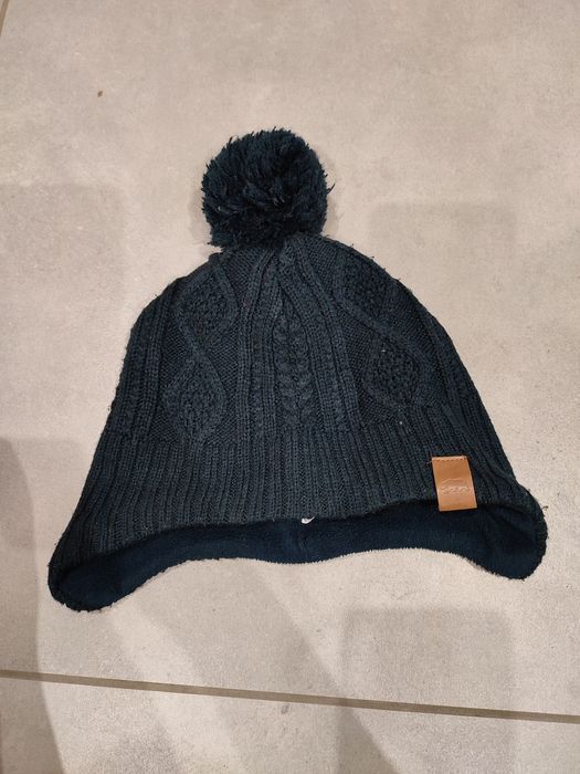 Czapka h&m granatowa ciepła na zimę 104 92