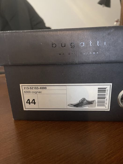 Buty męskie Bugatti brązowe wizytowe