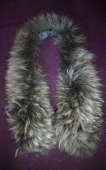 Натуральный мех воротник на капюшон  рукоделие