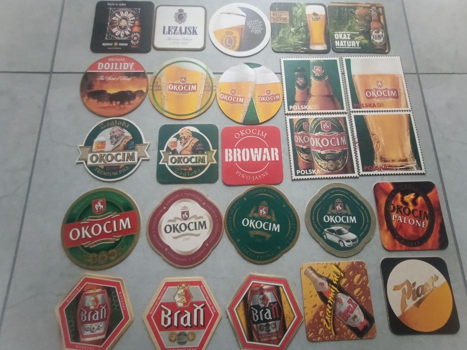 Podkładki, wafle pod piwo.. ponad 200 szt.