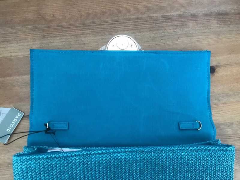 Mala de mão entrançada azul- marca Parfois