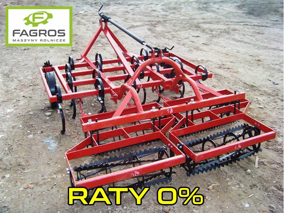 *RATY*  Agregat Uprawowy Kultywator  1,8m Uprawowo przedsiewny DOSTAWA