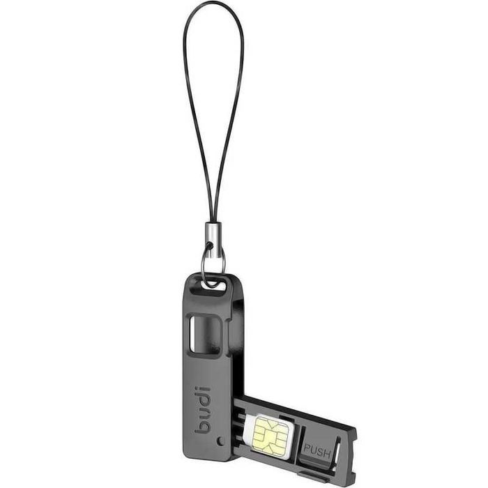 Кейс-брелок для зберігання SIM-карти + MicroSD + Шпилька