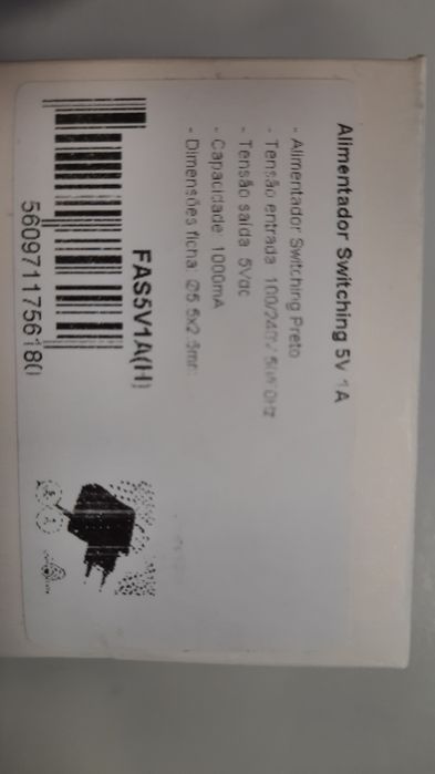 5V 1A Power Adapter 5.5x2.564297935839875121