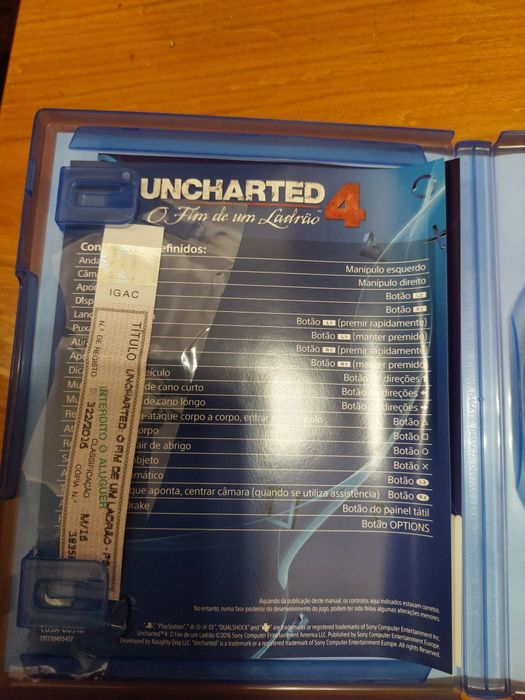 PS4 - Uncharted 4 O Fim  de um ladrão