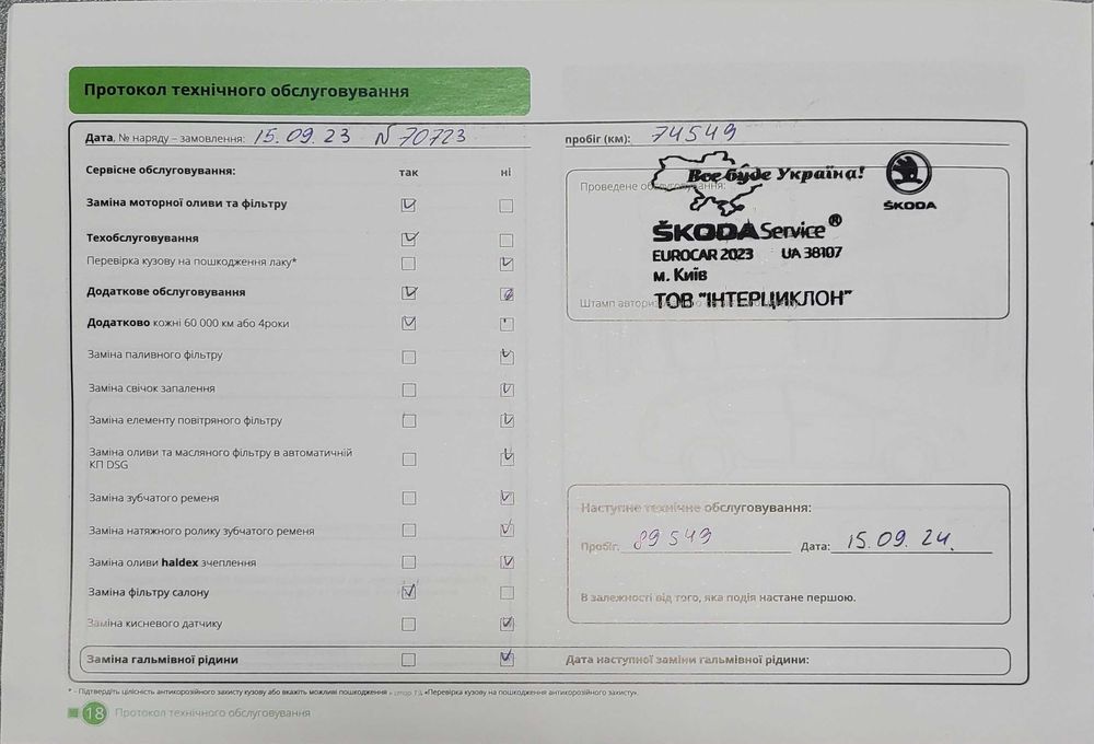 Авто Skoda Octavia A7 2019 1.4tsi