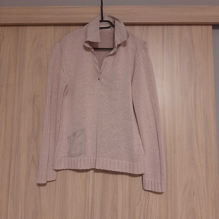 Sweter damski z kołnierzykiem