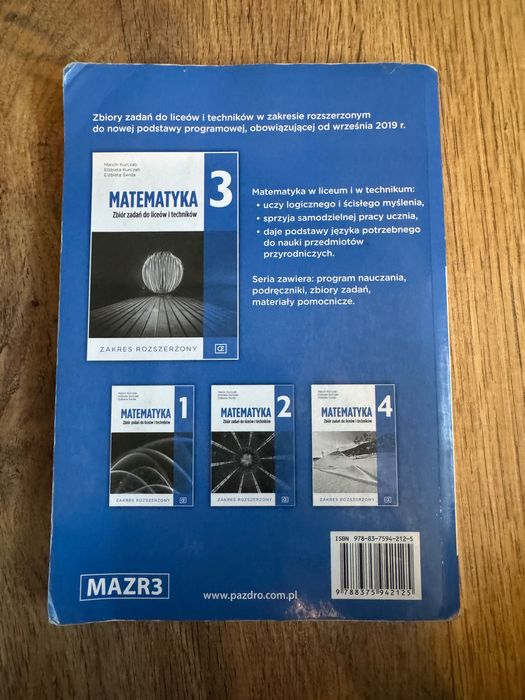 Matematyka 3 Zbiór Zadań Rozszerzenie