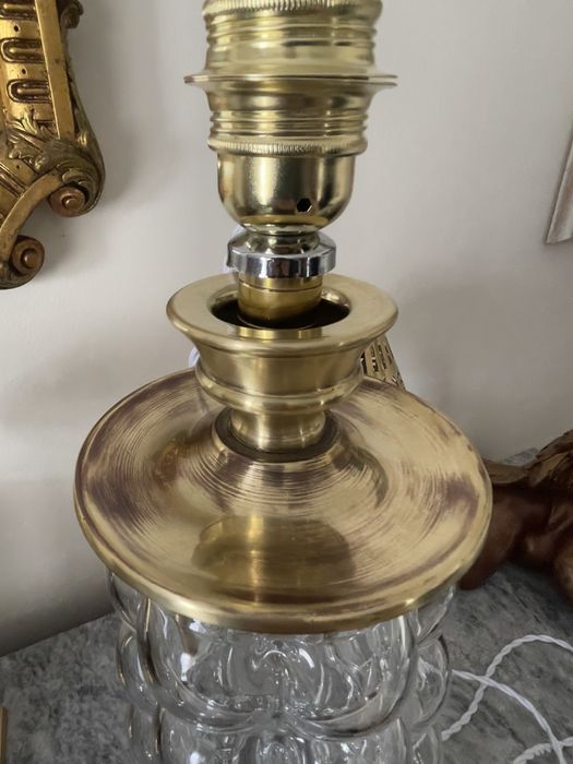 Candeeiro de mesa upcycled  em cristal MGlass Marinha Grande  MCM