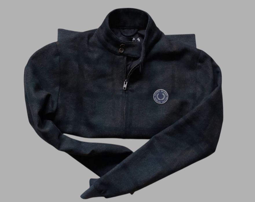 Raf Simons x Fred Perry nowa kurtka męska harington wełna r. S