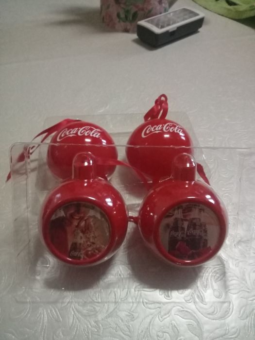 Bolas alusivas da marca coca cola de coleção