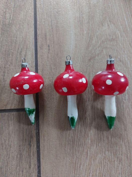 Bombki grzybki PRL