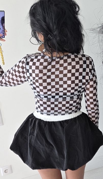 Bluzka siateczka kratka szachownica