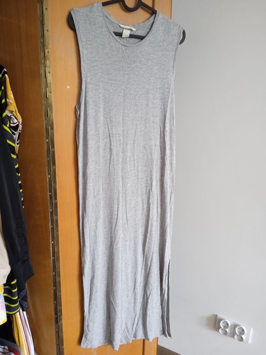 Szara basic sukienka S