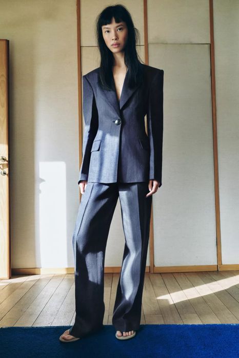 Штани із 100 % льону ZARA розмір М