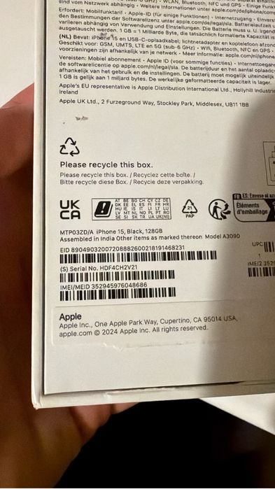 Iphone 15 nowy 128gb