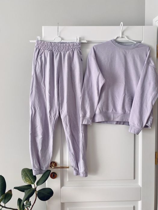 Komplet dresowy fioletowy liliowy 36 S