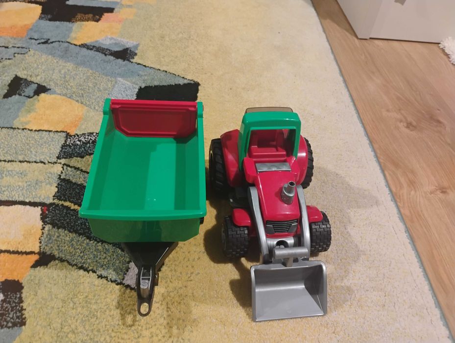 Traktor z ładowaczem i przyczepą bruder Roadmax U20116