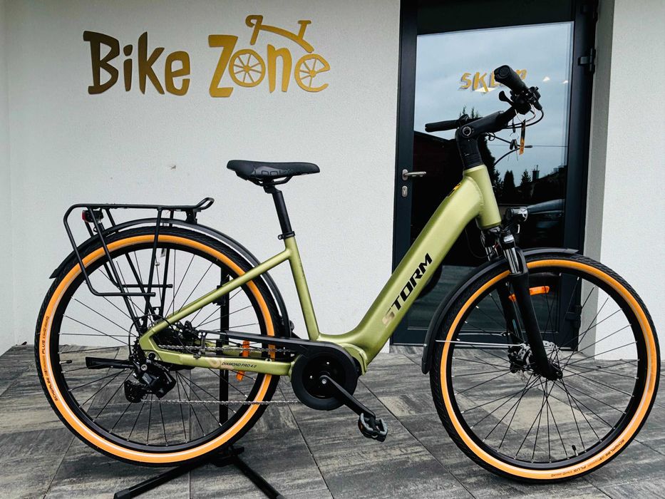 Rower elektryczny miejski Storm E-Diamond PRO 4.0 Lady 28” | Bafang | 504Wh | Shimano CUES