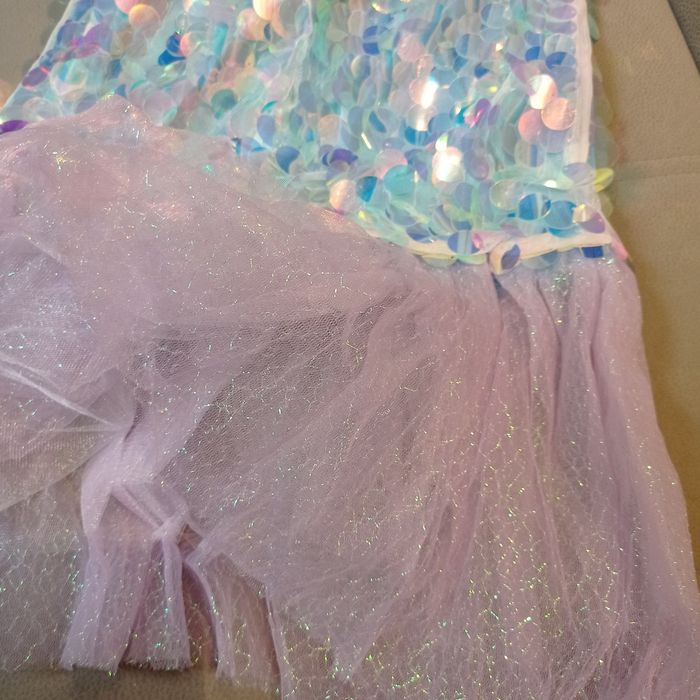 Sukienka strój przebranie karnawałowe syrenka Ariel r.122-128