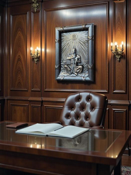 Авторська деревʼяна картина-панно «Сила гідності»