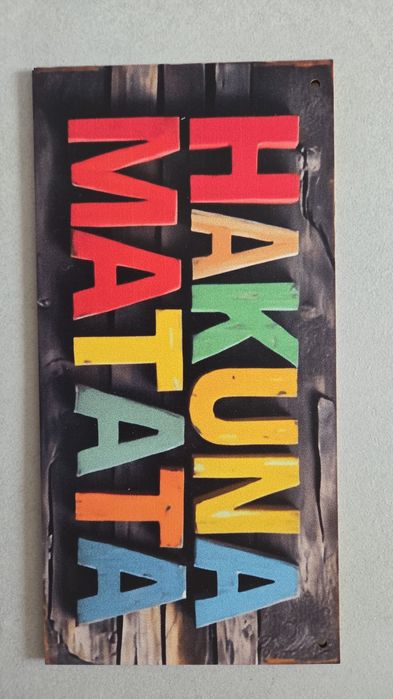 Tabliczka 20x10cm Hakuna Matata