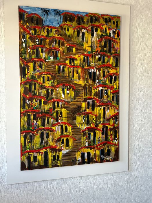 Quadro “Favela” pintado á mão (único)