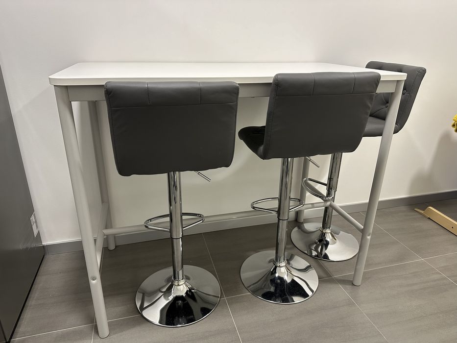 Mesa alta branca ikea