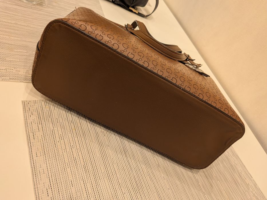 Сумка guess шопер велика крричнева оригінал