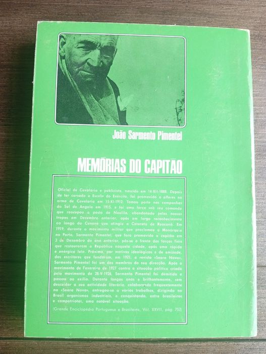 livro "Memórias do Capitão"