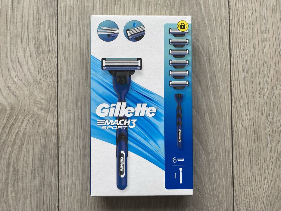 Nowa Maszynka Gillette Mach3 Sport +6 wkłady ostrza Mega Okazja!!!