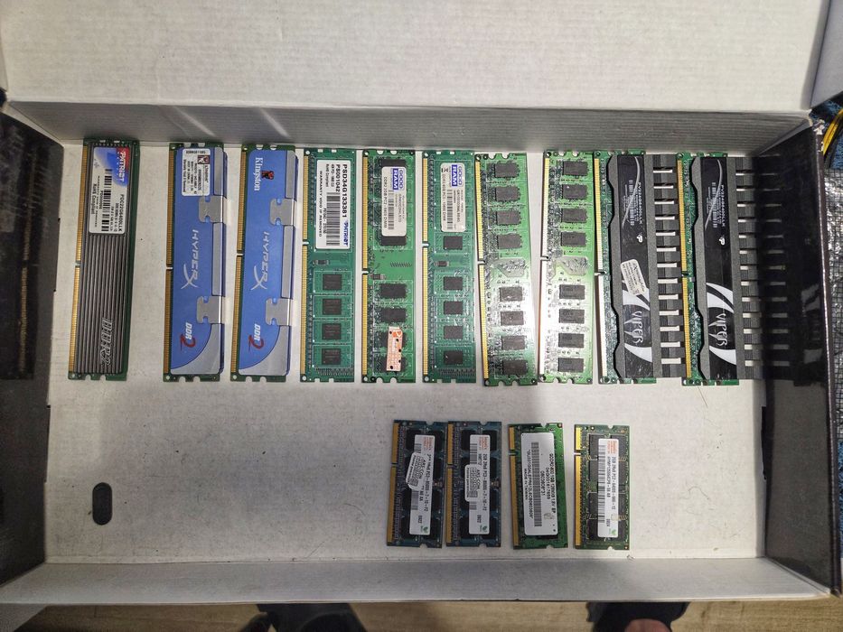 Zestaw 14x ram DDR2 DDR3, so-dimm, HURT