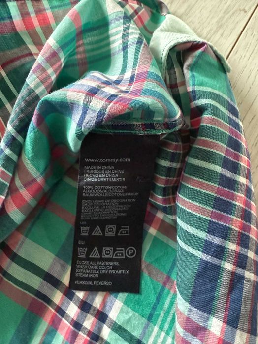 Koszula z krótkim rękawem Tommy Hilfiger logo Custom Fit rozmiar XXL