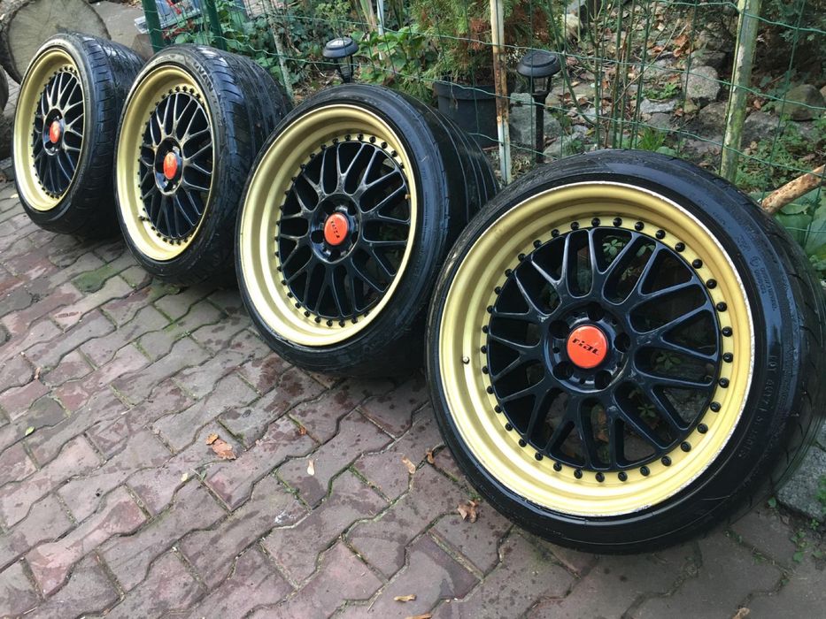 Oryginalne rial daytona race 2tlg 8,5x18 9,5x18 5x112 mercedes va audi