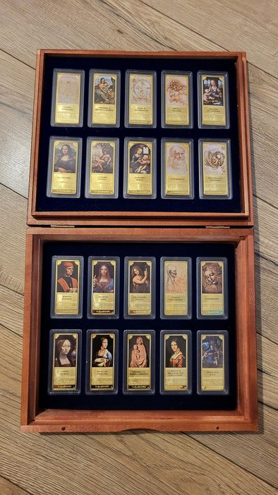 Limitowany zestaw sztabek dzieł Leonarda Da Vinci