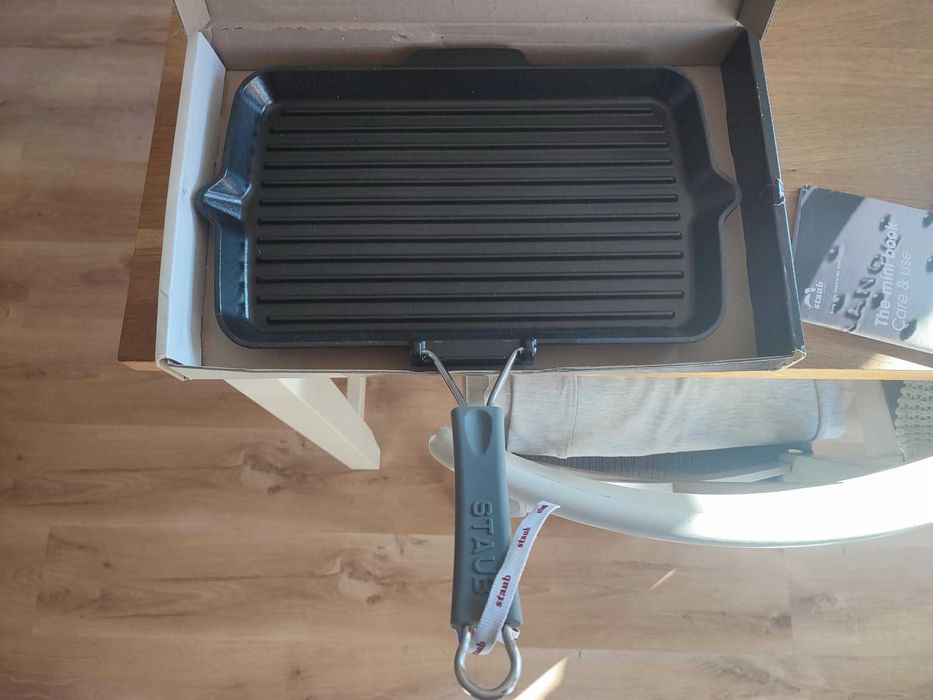 STAUB patelnia grillowa żeliwna 34x21 cm NOWA | 40509-343-0