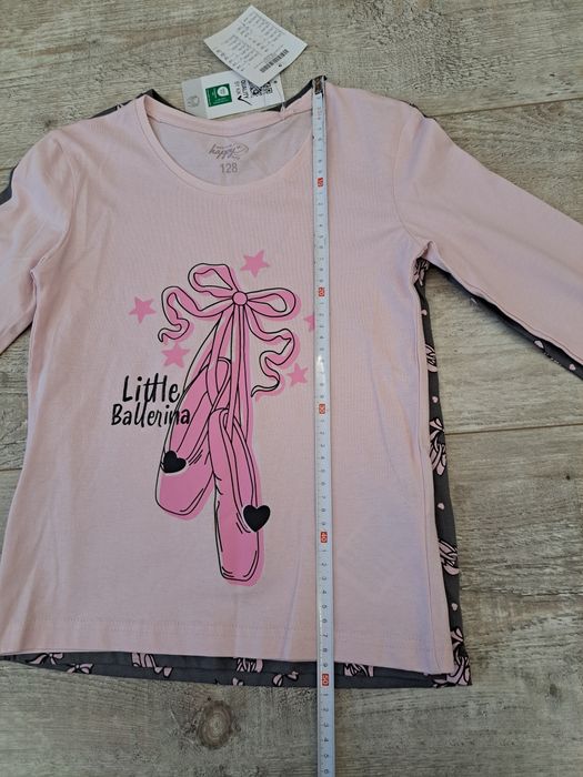 Bluzki/ T-shirty, baletki - 2 pak - rozm 128