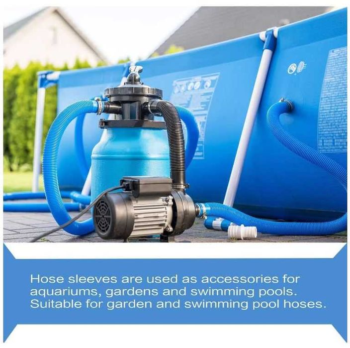 Złączka węża ogrodowego średnica 38mm 2 sztuki + opaski