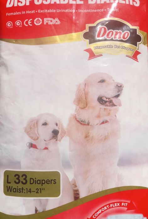 Pieluchy Dono dla suczek L 33 sztuki