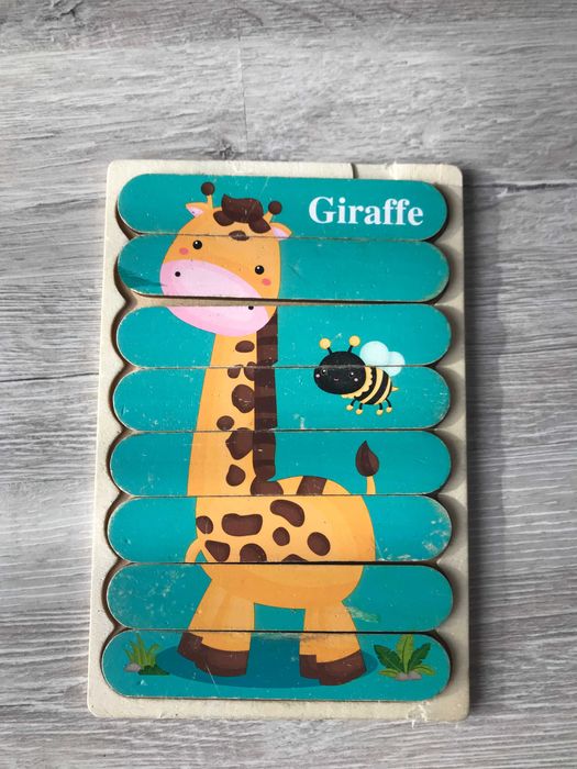 Drewniane puzzle układanka