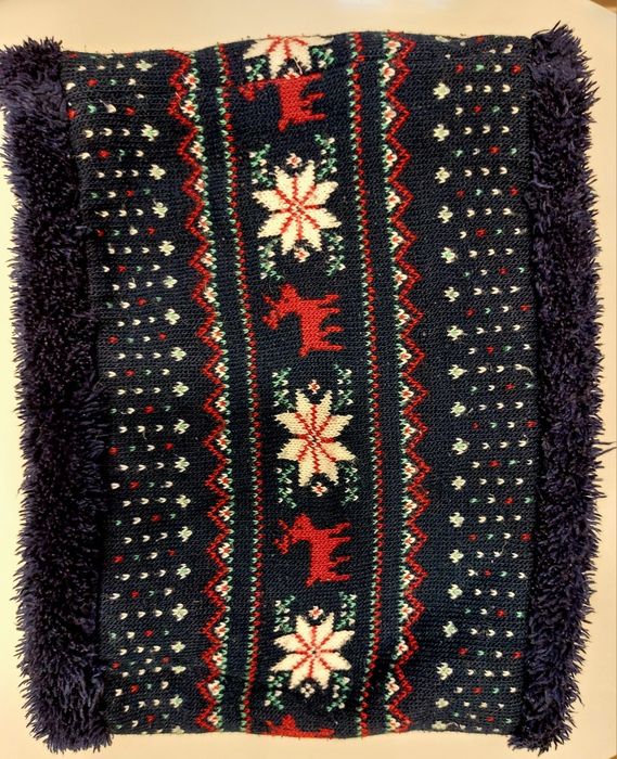 Komin szalik zimowy świąteczny Mikolaj/Christmas/ ciepły, podatny, lek