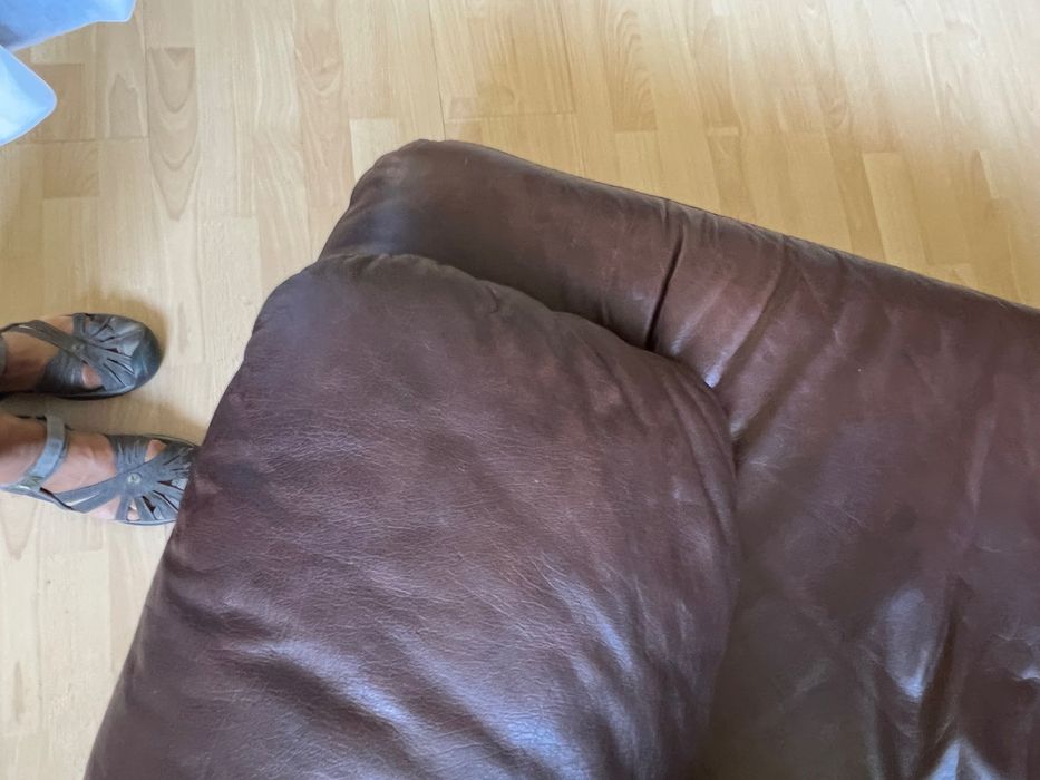 Komplet wypoczynkowy skórzany