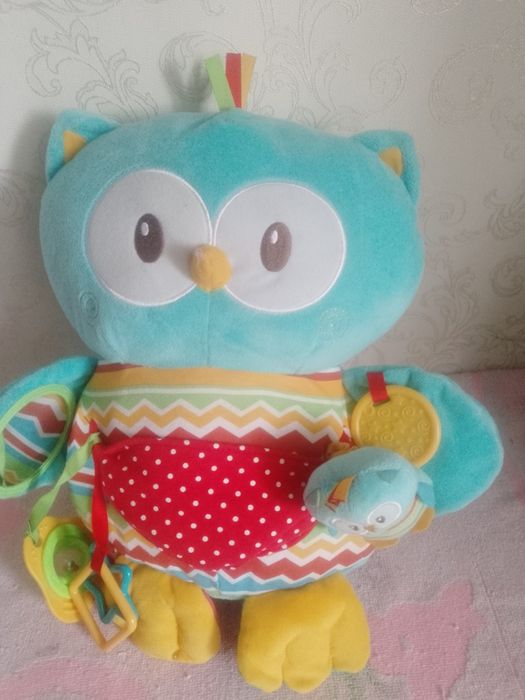 Мяка іграшка сенсорна Сова