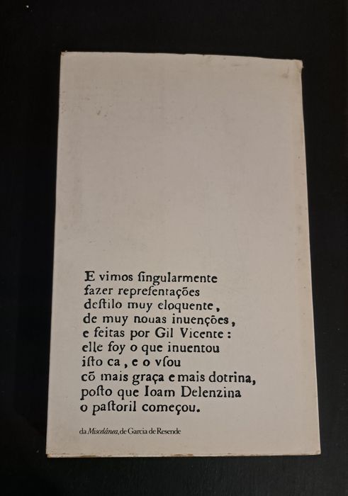 "Compilaçam de todalas obras de Gil Vicente"
Volume 2 novo
20 euros